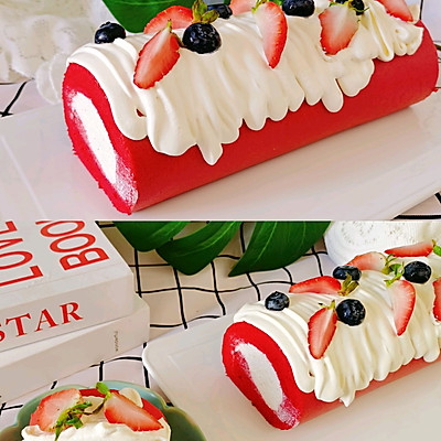 零失敗率的紅絲絨蛋糕卷，滿滿的奶油，香甜軟化